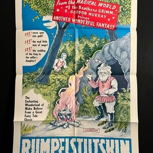 Rumpstiltskin R1968 One Sheet Movie Poster Brothers Grimm Children Fairy Tale